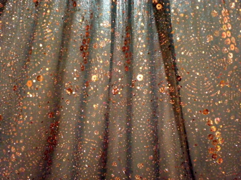 6.Copper-Black Dance Glitter Mesh
